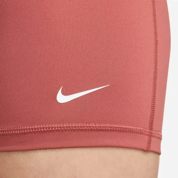 Nike Pro Women's 3" Dri-FIT Training Shorts Canyon Rust CZ9857 - Picture 5 of 5